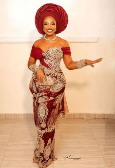 George Fabric, Gele Styles, Igbo Traditional Wedding, Stylish Naija