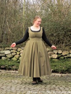 The Cinderella Dress Again – Front Lacing Plus Size Cottagecore Fashion, Cottagecore Plus Size, Plus Size Cottagecore, Medieval Outfit, Fashion Nova Plus Size, Cinderella Dress, Modesty Panel, Detachable Sleeves