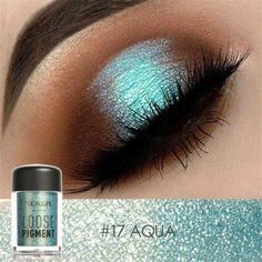 Make Your Eyes Super Shimmery! Glitter-Based And Metallic Pigments Will Make Your Eyes Sparkle From A Distance. Powder Applies Smoothly And Streak Free. Long Lasting And Waterproof. For Any Special Occasion From A Wedding Or Night Out. Brand New And Sealed Loose Pigment Metallic Eyeshadow From Focallure That Will Give Intense Color Payoff. Net Wt 4.5g Color Aqua #17 Loose Powder Makeup, Make Up Designs, Glitter Eye Shadow, Eye Pigments, Glitter Eye, Metallic Eyeshadow, Loose Pigments, Pigment Eyeshadow, Eye Makeup Art