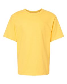 Youth Gold Soft Touch T-Shirt - YELLOW - S | M&O Youth Gold Soft Touch T-Shirt in Yellow Size Small | Cotton Rocawear Jeans, Hooded Tee, Nike Sweatshirts, Short Sleeve Pattern, Boys Sweaters, Boys Hoodies, Kids Outfits Girls, Wholesale Clothing, Girls Tshirts