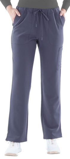 PRICES MAY VARY. SIZING AND FIT - Sizing available in petite and regular sizes from XS up to size 3X for the most flattering fit for all body types. The lightweight and flexible material that allows for mobility while the breathability and soft touch allows for an effortless wear Straight cut pants that have detail stitching around the waistline, hemline, and pockets to give these scrub pants a professional structure. The Scrub pant also features side vents at hem POCKETS - featuring two deep fr Doctors Office, Straight Cut Pants, Side Pants, Safety Clothing, Work Uniforms, Womens Scrubs, Petite Women, Scrub Pants, Drawstring Pants