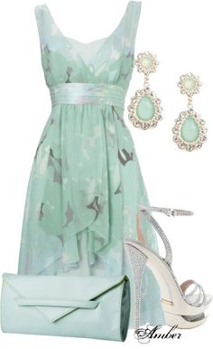 #Farbbberatung #Stilberatung #Farbenreich mit www.farben-reich.com Spring Polyvore Outfit Dress Outfits Polyvore, Spring Dress Outfits, Summer Fashions, Outfits Polyvore, Feel Pretty, Complete Outfits, Dressy Outfits, Spring Dress, Mode Vintage