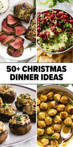 christmas dinner ideas with text overlay