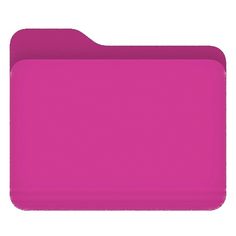 a pink file folder on a white background