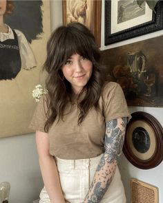 Style With Tattoos, Long Shag Haircut, Earthy Style, Hair Tattoos, Good Hair, Good Hair Day, Fashion Hair, Hair Day, The Rules