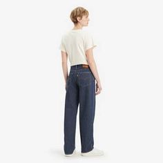 Baggy Dad Women's Jeans - Dark Wash | Levi's® US Levi's Casual Jeans With Standard Cut Leg, Levi's Relaxed Fit Jeans For Everyday, Levi's Casual Jeans With Straight Hem, Levi's Casual Straight Hem Jeans, Modern Levi's Relaxed Fit Bottoms, Levi's Modern Relaxed Fit Jeans, Dark Wash Baggy Tapered Leg Jeans, Levi's Relaxed Fit Jeans With Standard Cut Leg, Levi's Standard Cut Casual Jeans