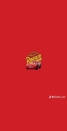 the logo for cars is shown on a red background