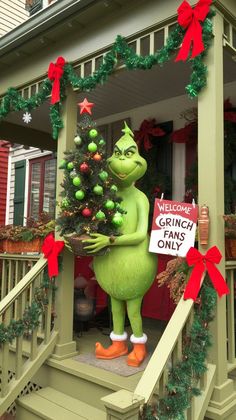 the grinch has only been decorated for christmas