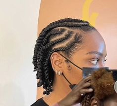 Black Hair Styles Cornrow, Simple Natural Hair Braids, Short Braided Hairstyles For Black Women Cornrows Natural Hair, Short Cornrows For Black Women, Chunky Cornrows For Black Women, Cornrow Hairstyles On Short Natural Hair, Protective Styles For Natural Hair Cornrows, Natural All Back Cornrows, Short Hair Natural Braids