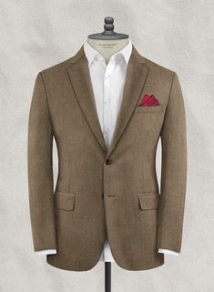 Woven from wool cashmere, our Italian Wool Cashmere Taupe Beige Jacket offers sumptuous softness and cozy warmth year round. The super 100s Beige jacket is a great choice for both formal and casual looks, so you'll be sure to have a stylish outfit option whenever you attend a special occasion. 
 
 Look features a 2 button jacket with notch lapels, real horn brown buttons, single vent and two cuff buttons.  You can change the look during customization if required. 
 Lining: Viscose; Dry Clean. Beige Tweed Jacket With Lapel Collar For Semi-formal Occasions, Tailored Wool Suits For Fall, Elegant Cashmere Outerwear, Elegant Long Sleeve Cashmere Outerwear, Luxury Business Casual Suits For Fall, Beige Long Sleeve Tweed Jacket For Semi-formal Occasions, Luxury Business Casual Fall Suit, Luxury Fall Business Casual Suit, Beige Winter Suit With Lapel Collar