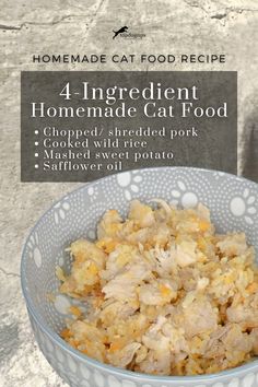 4-Ingredient Homemade Cat Food