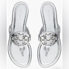 Silver Tory Burch Sandals! Very Lightly Worn. Look Brand New. Size 8.5. Love These Just Don’t Wear Silver Often. Shoes Silver, Tory Burch Sandals, Silver Shoes, Tory Burch Shoes, Just Don, Women's Shoes Sandals, Tory Burch, Shoes Sandals, Women Shoes