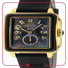 in stock Luxury Leather Watch Accessories With Polished Finish, Black Watches With Rectangular Dial For Evening, Leather Watch With Rectangular Dial For Evening, Leather Watches With Rectangular Dial For Evening, Evening Watch With Leather Strap And Rectangular Dial, Black Watch Accessories With Rectangular Dial For Evening, Designer Evening Watches, Luxury Evening Watch With Metal Dial, Black Watch With Diamond Hour Markers For Evening