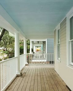 the porch is clean and ready for us to use