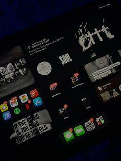 an iphone screen with various stickers on it