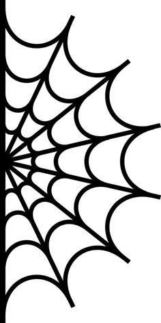 a black and white image of a spider web