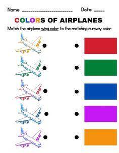 the color scheme for an airplane is shown