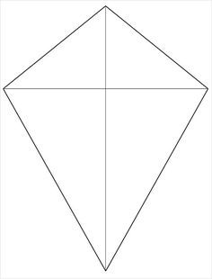 an image of the shape of a diamond in black and white, with lines drawn across it