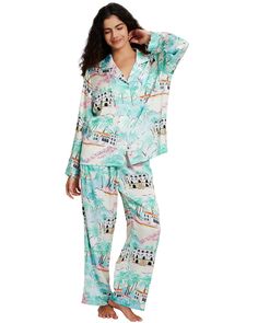 PRICES MAY VARY. Materials: Our pajamas is made of silky, lightweight satin fabric. Silky pajamas is not easy to drape, the fabric is soft and breathable Design feature: Women’s pajamas has a loose fit and elastic waistband, sleepwear has multitudinous pattern design and different tones of color Full range of size: Pajamas has five sizes which fit most people; Small=(US 4-6) Medium=(US 8-10) Large=(US 12-14) X-Large=(US 16-18) XX-Large=(US 20-22) Easy care: Machine wash for cold water and tumble Honeymoon Pajamas, Satin Pajamas Set, Weddings Gifts, Silky Pajamas, Gifts Bridesmaid, Satin Pyjama Set, Color Full, Satin Pajamas, Pajamas Set