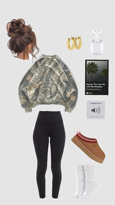 Comfy fit + Comfy tunes. #camo #outfit #$uicideboy$ #muisc Jean Jacket Outfit Inspiration, Outside Work Outfit, Outfits To Wear With Vests, Camo Day Outfits Spirit Week, Haunted House Outfit Ideas Casual, Nike Sweat Outfit, Fits Ideas For School, Sagittarius Outfits Ideas, How To Make Ur Jeans Fit Ur Waist