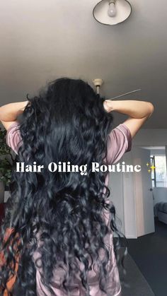 Curly Hair Growth Tips How To Grow, Curly Hair Growth Tips, Hair Oiling Routine, Long Hair Oil, Curly Hair Growth, Hair Oiling, Hair Growing Tips, Hair Growing, Long Hair Tutorial