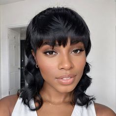 LinktoHair Glueless Pixie Cut Wavy Human Hair Layered Mullet Wig with Wolf Tail Mullet, Layered Mullet, Twitter Famous, Cut Wolf, Blonde Mullet, Natural Bob, Short Wavy Pixie, Hair Wigs For Men, Human Hair Wigs With Bangs