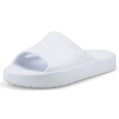 PRICES MAY VARY. Rubber sole Lightweight White Slip-on Sport Sandals, White Lightweight Sport Sandals With Round Toe, White Slip-resistant Synthetic Sport Sandals, Casual White Foam Sandals, White Slip-resistant Open Toe Slides, Puma Cat, Cat Logo, Puma Mens, The Trend