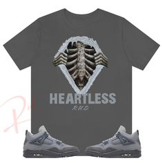 Custom Designed Sneaker T Shirt T-Shirt Features - Comfortable and light, premium short sleeve tee. 🔹 Premium fit 🔹100% Soft cotton 🔹Light fabric (4.3 oz/yd² (146 g/m 🔹Tear away label Shoes Not Included Custom Made - Not Adidas, Nike, or Jordan Brand Sneaker Tee, Sneaker T-Shirt The sneakers/shoes are not being sold in this product. You are only purchasing the tshirt/hoodie/socks/sweatshirt/tank top/hat/shorts. Shoes are NOT included. The shoes displayed are sold separately elsewhere and are Wet Cement Jordan 4 Outfits, Wet Cement 4s Outfit, Jordan 4 Retro Red Cement Outfit, Gray Graphic Tee Shirt For Streetwear, Gray Graphic Tee For Streetwear, Jordan 4 Retro Cement, Jordan 4 Outfit Men, Jordan 4 Outfits, Cement 4s