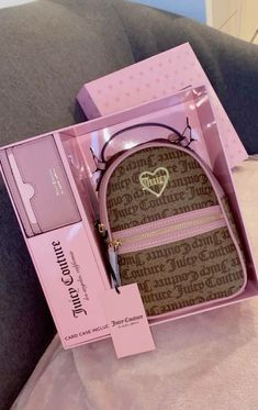 Cute Pink Backpack Aesthetic, How To Style Pink Bag, Juicy Couture Mini Backpack, Pink Back Pack, Aesthetic Mini Backpack, Pink Juicy Couture Bag, Girly Stuff Aesthetic, Pink Backpack Aesthetic, Pink Purse Aesthetic