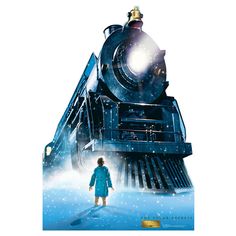 POLAR EXPRESS TRAIN The Polar Express Lifesize Cardboard Cutout Standup Standee - Front Michael Jeter, Polar Express Movie, Polar Express Party, Chris Columbus, Polar Express Train, The Polar Express, Best Christmas Movies, Classic Christmas Movies, Retro Metal Signs