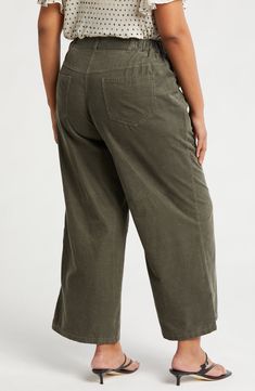 These cropped wide-leg pants are made of a soft and cozy cotton corduroy for a comfortable wear day-to-day. 27" inseam; 14" rise Zip fly with button closure 100% cotton Machine wash, line dry Imported Relaxed Fit Wide Leg Corduroy Bottoms, Spring Corduroy Wide Leg Pants, Wide Leg Corduroy Pants With Relaxed Fit, Casual Wide Leg Corduroy Bottoms, Casual Corduroy Wide Leg Pants With Pockets, Wide Leg Twill Pants, Wide Leg Corduroy Pants, Classic Slippers, Kids Rain Boots