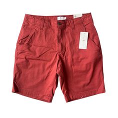 New Nwt Men's True Craft Wipe Out Red 9" Flat Front Shorts 31w Red Cotton Bermuda Shorts, Relaxed Fit Red Shorts With Pockets, Red Relaxed Fit Shorts With Pockets, Red Bermuda Cotton Shorts, Cheap Red Men's Shorts, Mens Bottom, Mens Shorts, Mens Accessories, Man Shop