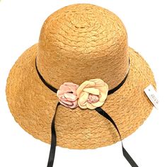 This Large Brim Hat Paper Straw Made, Breathable And Comfortable, Environmental Protection And Skin-Friendly. Lightweight, Comfort Protective Sun Cap Hat For Use In Summer, Autumn, And Spring. It’s Perfect For A Beach Day Or A Hiking Day. Floppy Paper Straw Sun Hat With A Contrasting Black Band, Folding Packable Design For Easy Storage In A Handbag Or Backpack When It Is Not In Use Cute Flowers Detail On Band Please Check Measurements On The Pictures To Make Sure It Will Fit You! Spring Pink Straw Hat, Pink Straw Sun Hat, Pink Straw Casual Hat, Pink Casual Straw Hat, Adjustable Pink Straw Sun Hat, Casual Summer Sun Hat With Flower Shape, Casual Flower Shaped Sun Hat For Summer, Trendy Pink Straw Hat For Spring, Casual Flower-shaped Sun Hat For Summer