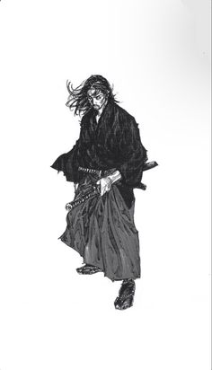 Miyamoto Musashi Art, Takehiko Inoue, Inoue Takehiko, Vagabond Manga, Angry Dog, Black Panther Art, Samurai Artwork, Miyamoto Musashi, Star Wars Drawings