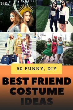 the best friend costume ideas for any type of girl in your life are easy to make