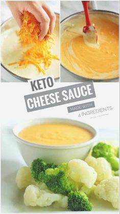 how to make keto cheese sauce with broccoli and cauliflower