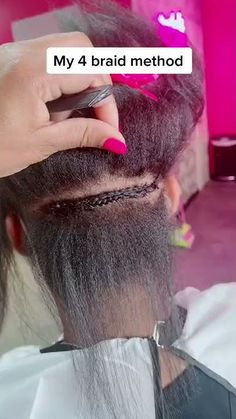 Make 4 Braids to Sew In Your Hair Bundles Sewing Weave Hair Hairstyles, Braid Pattern For Sew In, Braid Down For Sew In Weave, Sew In Braid Pattern With Leave Out, How To Do A Sew In, Versatile Sew In Braid Pattern, Sew In Hairstyles With Closure, Sew In Tutorial, Versatile Sew In Weave