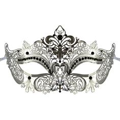 This mask is perfect for any theme party. Its unique laser cut metal design and rhinestone detail is sure to draw attention and get you noticed, this is the perfect masqueade mask for women and great for wall decor as well. Elegant Silver Masks As Gift, Gothic Silver Masquerade Mask For Party, Elegant Silver Masks For Halloween, Silver Rhinestone Eye Masquerade Mask, Silver Rhinestone Eye Mask For Masquerade, Silver Rhinestone Masquerade Mask For Carnival, Silver Gothic Masquerade Mask For Carnival, Elegant Silver Eye Mask, Silver Fantasy Masquerade Mask For Carnival