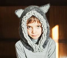 Wolf Hat Crochet, Crochet Wolf Hat, Animal Hat Crochet, Crochet Wolf, Wolf Hat, Crochet Hood, Hood Pattern, Crochet Kids Hats, Hoodie Pattern