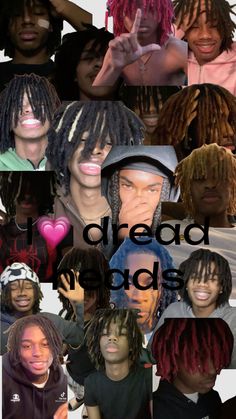 a collage of people with dreadlocks on their heads and the words dread locks above them