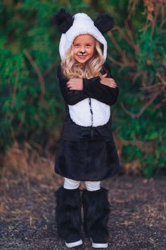 Panda Bear Costume Costume Sparkle In Pink Kids Panda Costume, Panda Halloween Costume, Creative Costumes For Kids, Diy Panda Costume, Halloween Costumes For 8 Year Girl, Panda Costume, Panda Costume Diy, Gummy Bear Costume, Panda Bear Costume