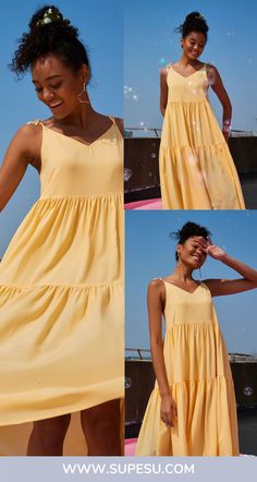 Experience inner sunshine with this bright and playful dress. A must-have item this summer for picnic trips, BBQs, or special road trips with friends. Feel adventurous and delightful with our Sunflower dress and make the best out of this summer ~ Made with 100% Lyocell. Extra soft, smooth and breathable. #sunflowerdress #dresses #springdresses #springdress #womensdresses