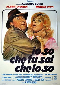 a movie poster for the film che tu sai che hoso with two actors