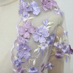 Purple Floral Lace Mantilla Veil, Fairy Bridal Veil, 3D Flower Veil With Pearl, Short Elbow Veil, Floral Drop Veil, 1 Tier Veil With Comb - Etsy Elbow Veil, Lace Mantilla Veil, Veil Floral, Lace Mantilla, Drop Veil, Mantilla Veil, Flower Veil, Wedding Dress Outfit