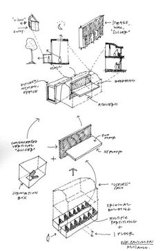 an architectural drawing shows the various components needed to build a house and how they are used