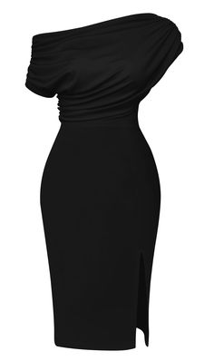 PRICES MAY VARY. 100% Polyester Imported Zipper closure Material:90%Polyester+10%Spandex,the fabric is soft and stretchy and comfortable to wear. Feature:off shoulder,sleeveless,front side split hem,hidden back zipper,ruched midi bodycon dress, Make you more beautiful, fashion, sexy and elegant. Occasion:The party dress are perfect for formal occasion,especially for night out,club,party,cocktail,graduation wedding guest and evening. Size:US 4/6(Small), US 6/8 (Medium), US 10/12 (Large), US 14/16 Black Party Dress Classy, Convocation Ideas, Formal Black Dresses, Party Dresses For Women Night Classy, Dinner Dress Classy Elegant, Black Classy Dress, Neat Dress, Black Graduation Dress, Weddings 2024