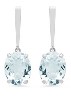 Belk & Co. 5 Ct. T.W. Aquamarine Drop Earrings. Rest assured knowing that all earrings from Belk & Co. are stamped with "14K" as a symbol of authenticity and a promise of exceptional quality. Formal Gia Certified Oval Earrings, Gia Certified Formal Drop Earrings, Gia Certified Sterling Silver Earrings, White Diamond Gemstone Earrings For Formal Occasions, Formal White Diamond Gemstone Earrings, White Diamond Pierced Earrings For Formal Occasions, Modern Prong Setting Earrings For Formal Occasions, White Diamond Earrings For Formal Occasions, White Pierced Diamond Earrings For Formal Occasions