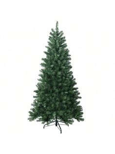 a small christmas tree is shown on a white background