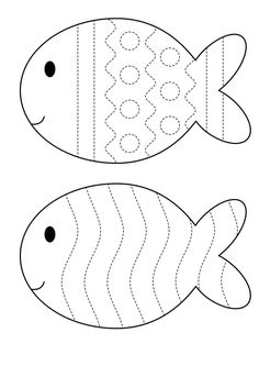 two fish that are cut out from paper