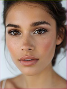 Get the perfect \ Makeup Looks Brown Eyes Brown Hair, Brown Eye Eye Makeup, Brown Eye Bridal Makeup Natural Looks, Bridal Natural Makeup Brown Eyes, Natural Makeup For Wedding Brown Eyes, Light Bridal Makeup Brown Eyes, Brown Eye Brown Hair Makeup, Wedding Make Up Brown Eyes Bridal, Autumn Bride Makeup